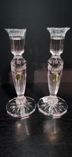 Waterford Crystal Pair of Prentiss Candlesticks Candle Holders 8-1/4"  40027984
