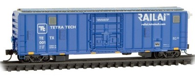 Micro Trains Line N 027 00 510 50' Rib Side Boxcar Tetra Tech Test Car TETX #001