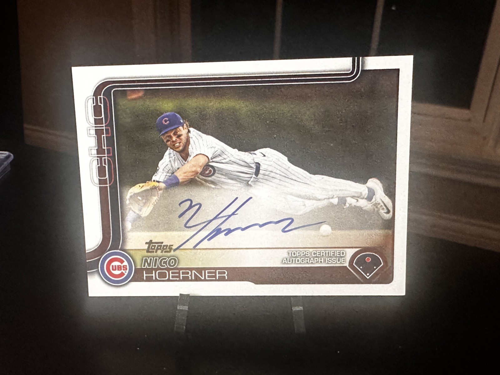 2025 TOPPS SERIES 1 Nico Hoerner FLAGSHIP REAL ONE AUTO #38 CHICAGO CUBS
