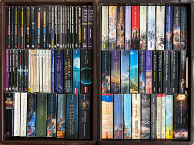 Fantasy, Science Fiction, Fiction Taschenbuch/Romane Konvolut 673 (2 Kisten)