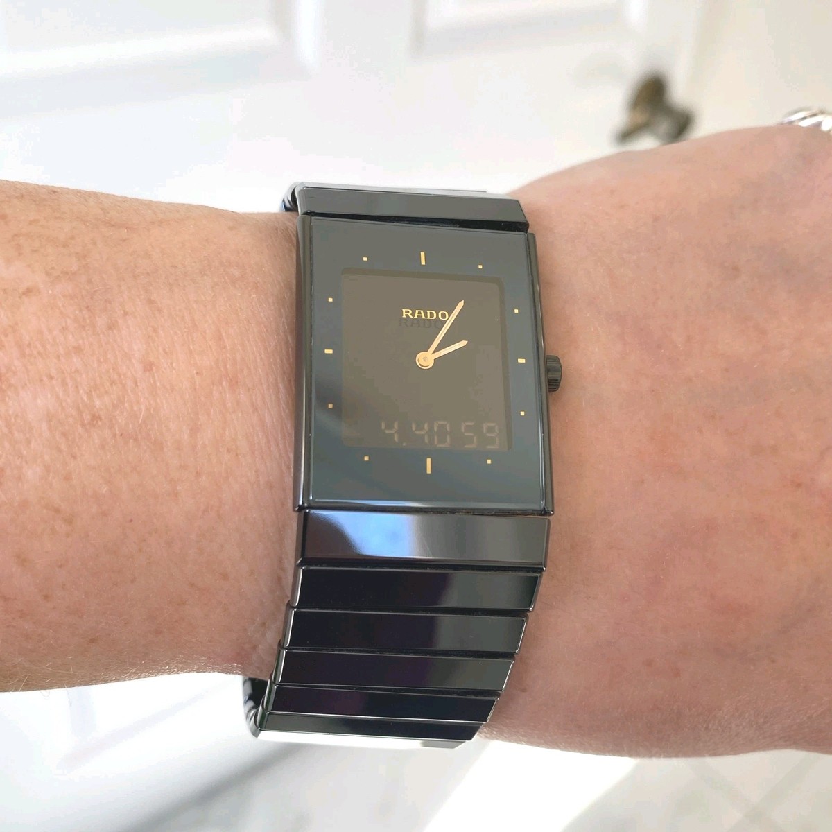 Rado Diastar 193.0324.3 Quartz Men's Vintage Analog Digital Black