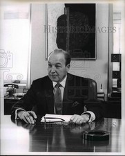 1968 Press Photo Robert W. Sarnoff, President, Chief Exec Officer RCA New York
