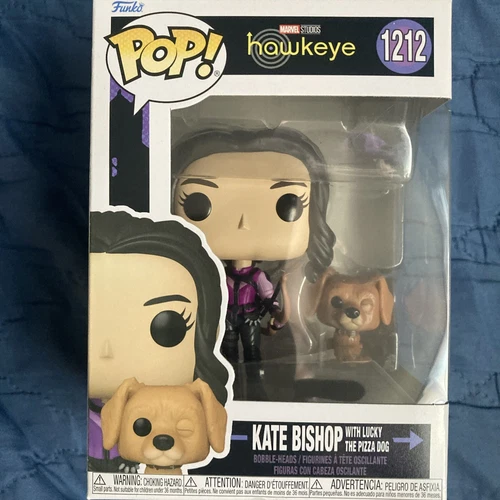 Funko Pop! Vinilo: Marvel - Kate Bishop con Lucky The Pizza Dog #1212