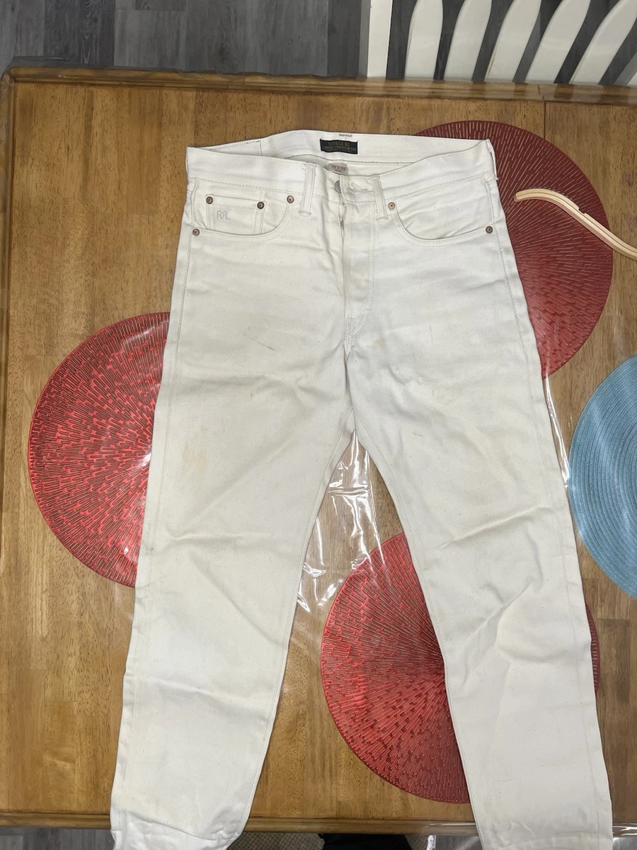 “USA” Vintage Polo Ralph Lauren jacket Button White Jeans for Men for sale | eBay