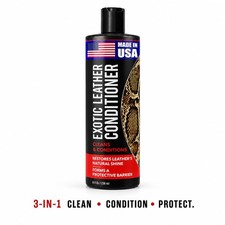 Exotic Leather Conditioner 8 fl oz Spray - 3-in-1 Cleaner, 8 Ounce