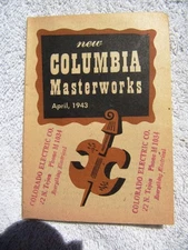 JIM FLORA Apr 1943 COLUMBIA MASTERWORKS RECORDS Supplement Eileen Joyce CATALOG 
