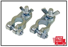 Marine Battery Terminal Zinc Plated Adapter Conversion Cable End 3/8 Stud HeavyD