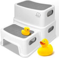Toddler Step Stool for Bathroom Sink, 2 Step Stool for Kids Toilet Potty Trainin