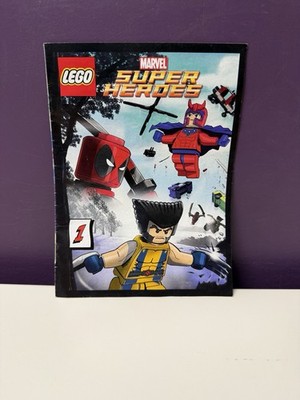 LEGO Marvel Super Heroes 1 Mini Comic Book X-MEN Wolverine Deadpool Magneto
