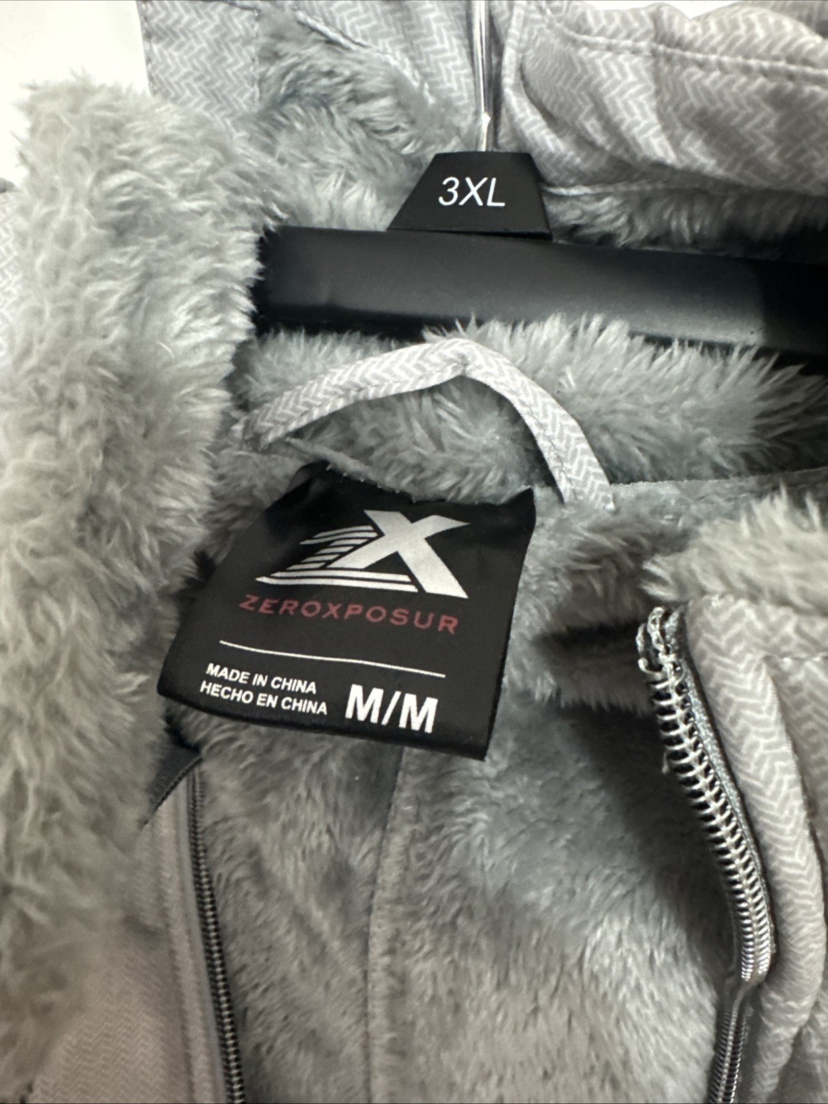 ZeroXposur Plush Lined Softshell Gray Hooded Jack… - image 2