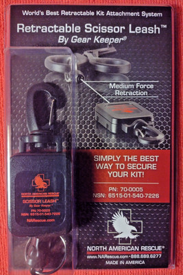MEDIC EMS EMT RESCUE NAR Retractable Scissor Leash by Gear Keeper World's Best