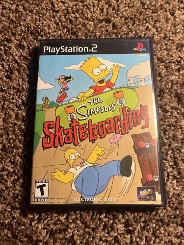 Simpsons Skateboarding (Sony PlayStation 2, 2002) CIB Complete W/ Manual