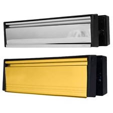 UAP Framemaster Stainless Steel 12" Letterbox for External Doors 20 to 40mm