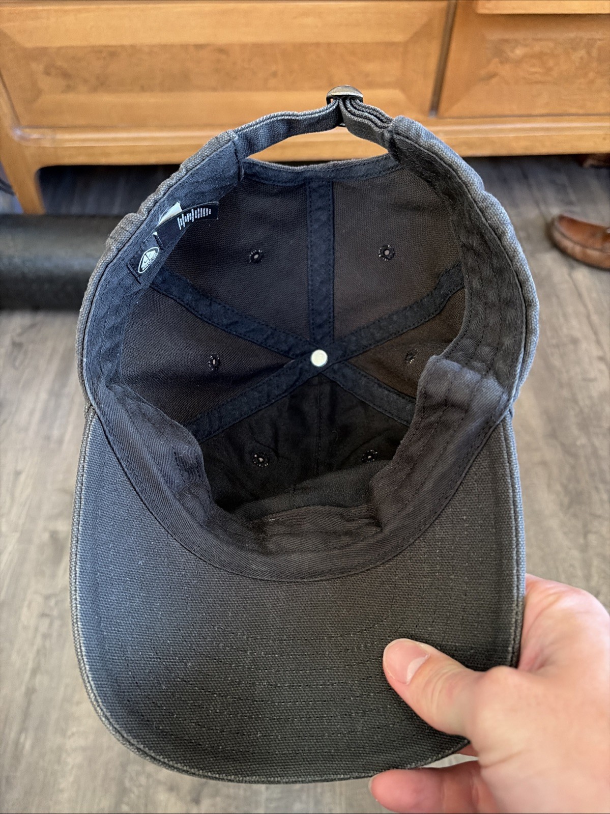 Y2K Dark Grey All Conditions Gear Nike ACG Embroidered Canvas Cap Hat Adjustable thumbnail 4