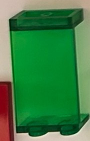 Lego 1x 2362a Trans-Green Panel 1 x 2 x 3 Solid Studs 6984 Galactic Mediator Vf