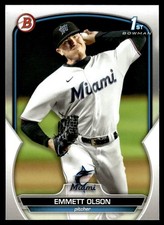 2023 Bowman Draft 1st Emmett Olson RC Miami Marlins #BD-10