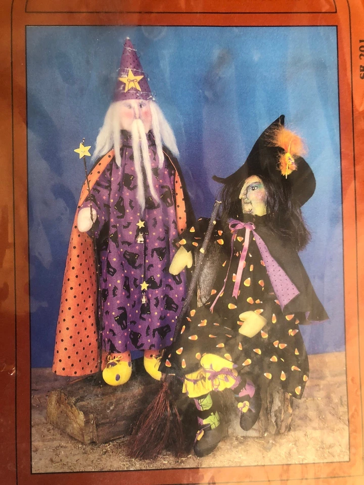 WITCH AND WIZARD 22” Dolls Pattern My Sister & I Patterns Vintage 1989 - Image 4 of 4