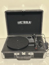 Victrola Suitcase Record Player - Light Gray - Works Tested - Blue Tooth- 2018