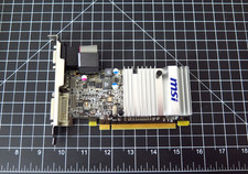 MSI 5450 PCIe x16 Silent Desktop Video Graphics Card GPU LP Brackets 6