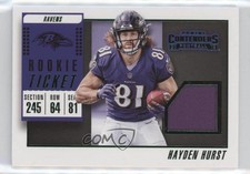 2018 Panini Contenders Rookie Ticket Swatches Variation Hayden Hurst #RTSV-8 6o3