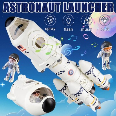 Space Shuttle Rakete Spielzeug Für Kinder 3 4 5 6 7 Jahre Mit Lichtern Geschenk