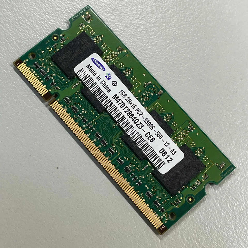Samsung 1GB DDR2 RAM PC2-5300 667MHz CL5 1.8V non-ECC SoDIMM M470T2864QZ3-CE6 - Image 3 of 4