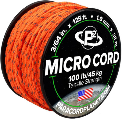 Micro Paracord   Thin Braided Cord for Crafting, Fishing, and DIY Projects in 12