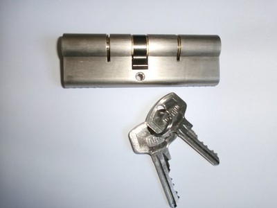DOM Schließzylinder -4,5 cm - 5 cm  Doppelzylinder Länge 2 Schlüssel