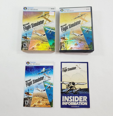 Microsoft Flight Simulator X Deluxe Edition PC DVD Windows Complete w/ Key 2006
