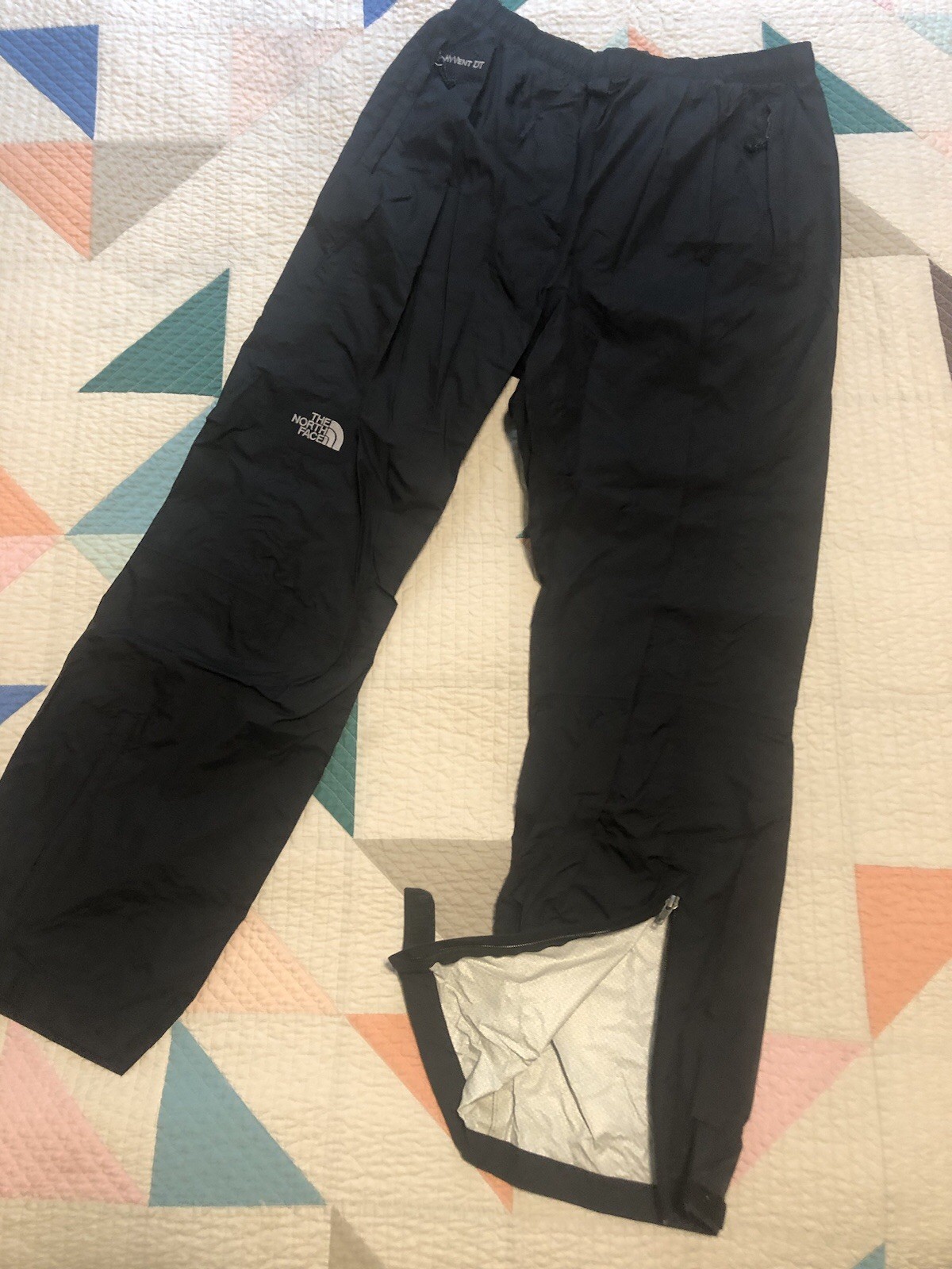 The North Face HyVent DT Rip Stop Rain Pants Women’s Size Large Black