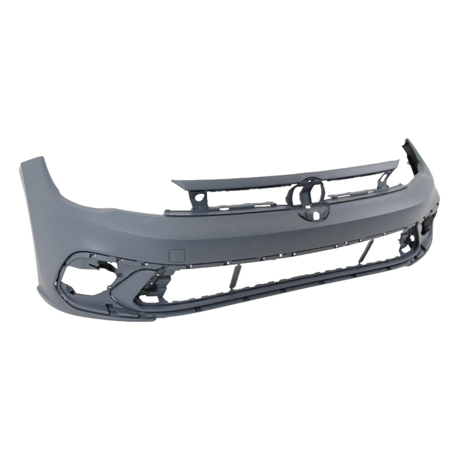 Front Bumper Without Pdc & Washer Holes Primed Vw Polo Mk6 2017- - Image 3