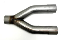 Exhaust Y Pipe 3.00" Dia Single Inlet to 3.00" Dia Dual Outlets Steel