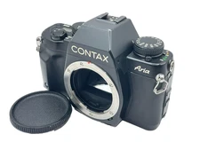 CONTAX Aria SLR 35mm Film Camera Black Body [Good] From JAPAN #0004