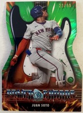 2026 Bowman Power Chords Juan Soto Green REFRACTOR 23/99 PC-12 Mets DIE CUT