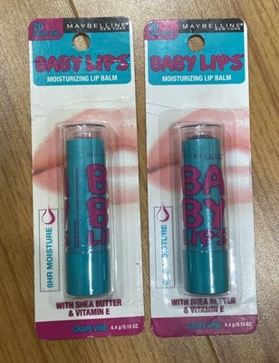 2x Maybelline Baby Lips Moisturizing Lip Balm #20 GRAPE VINE