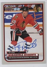 2025-26 Chicago Blackhawks Centennial Memorable Moments Tony Amonte Auto 1r7k