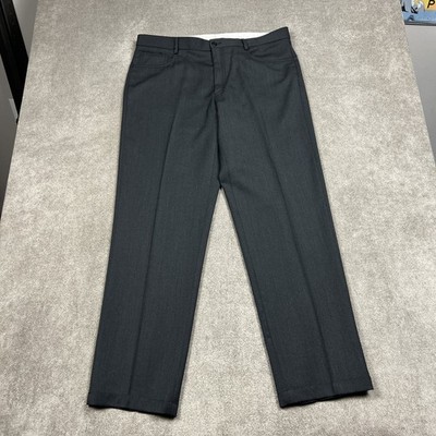 ZANELLA Dustin 5 Pocket 100% Wool Pants Charcoal Gray Sz 36 x 31 Made in Italy