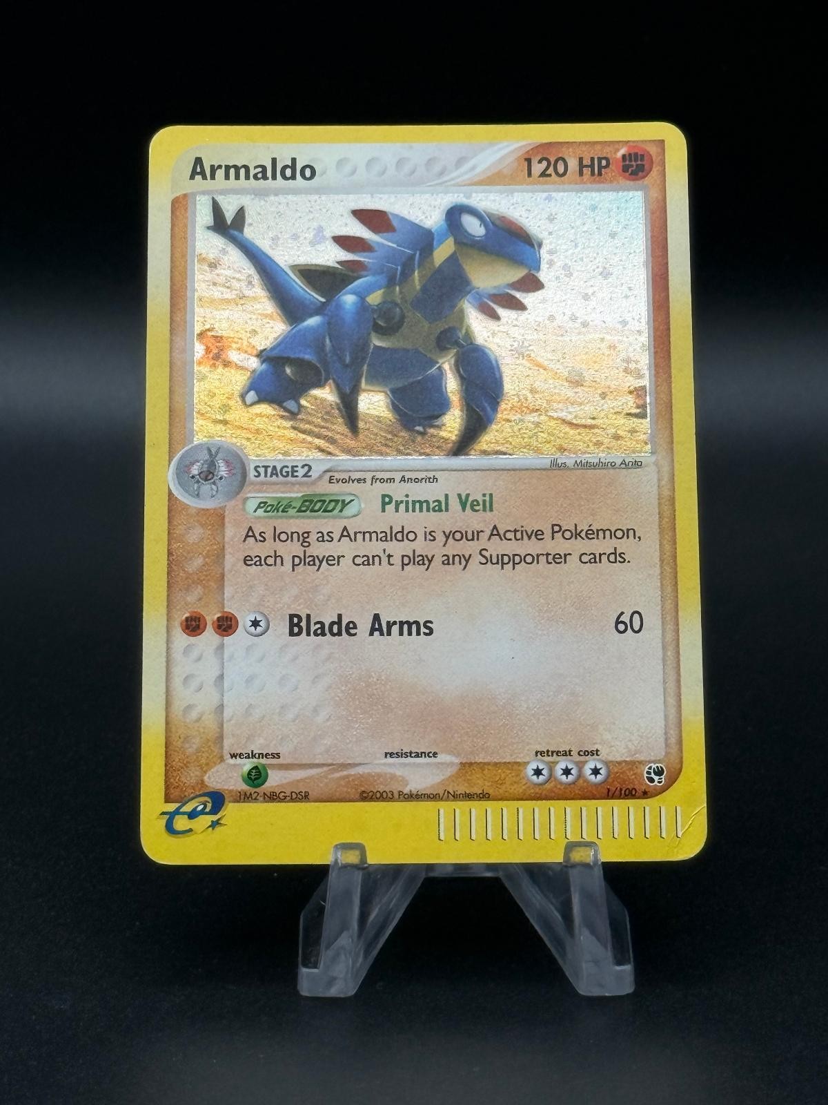Armaldo 1/100 Holo Rare Sandstorm Pokemon Lightly Played