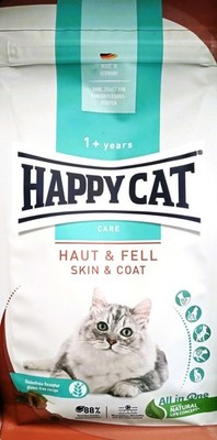 (  9,57 /kg) Happy Cat Care Haut & Fell Trockenfutter Katzenfutter: 4 kg