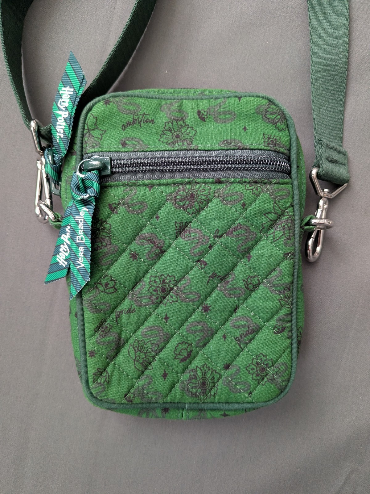 Vera Bradley Limited Ed. Harry Potter Slytherin Quilted Hipster Crossbody Bag