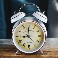 Wecker 14-6 Tischuhr Nostalgie Antik Vintage Retro Metall Standuhr Uhr