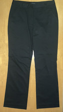 New The Limited Stretch Cotton Bootcut Straight Leg Pants Slacks Sz 10 Black NWT