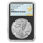 2023 (W) $1 American Silver Eagle NGC MS69 ER West Point Star Label Retro Core