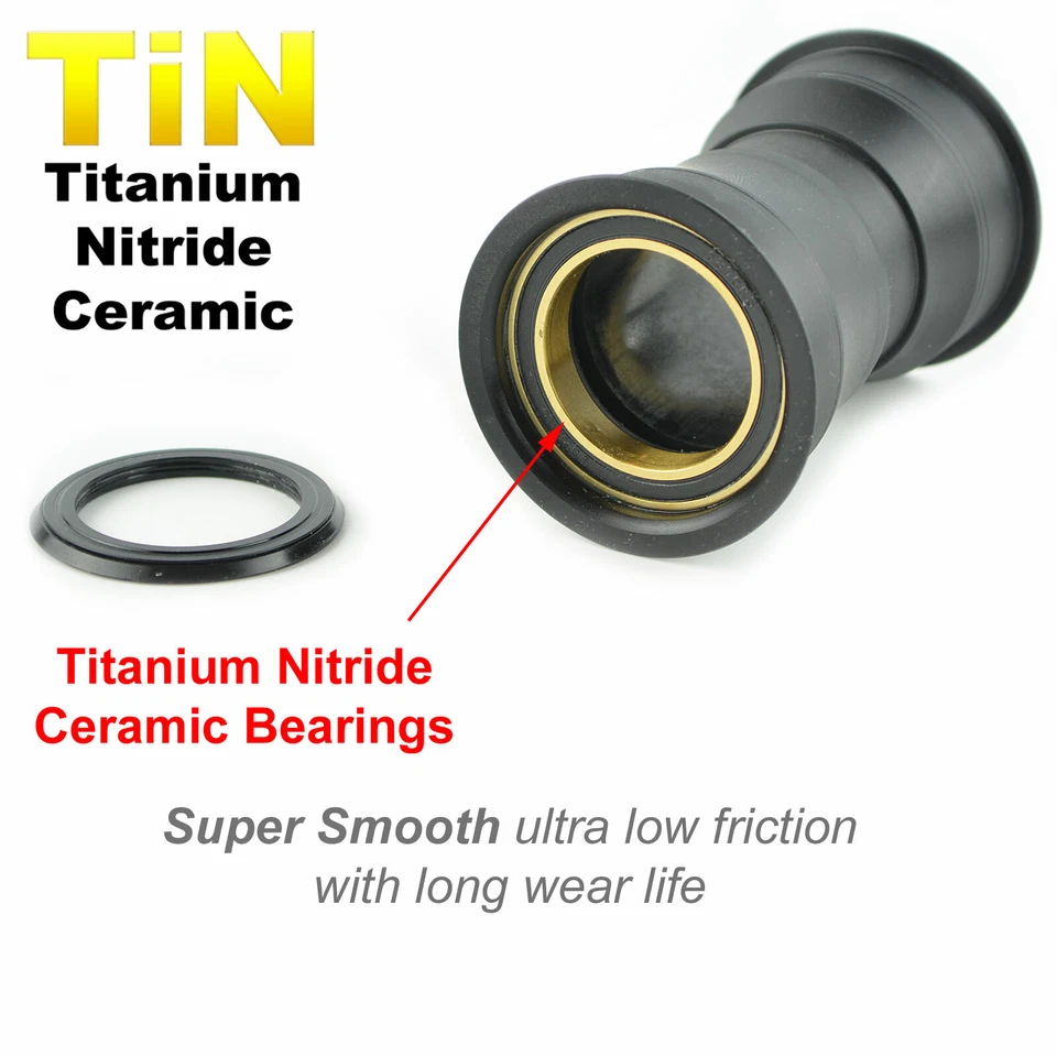 OMNI Racer WORLDS LIGHTEST Ti CERAMIC PF30 Bottom Bracket for BB386 Crankset - Image 2 of 4