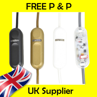 In Line Drucktaster Dimmschalter für LED, CFL und Glühlampen bis 150W