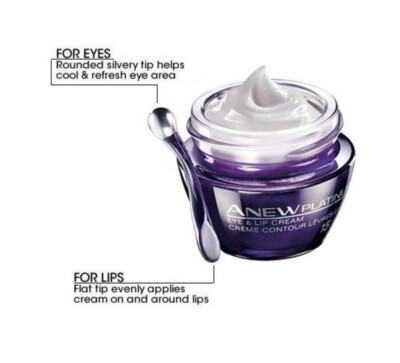 AVON ANEW PLATINUM   EYE AND LIP CREAM  (1 CREAMS) 60 YEARS OR OLDER