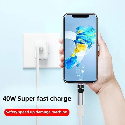 3in1 Magnetic Adapter USB FAST Charging Charger Sync Phone & iOS TypeC H U0S8 - Zdjęcie 4 z 11