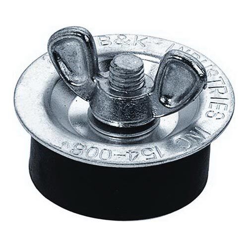 B&K 154-008 Test Plug With Molded Rubber Gasket, 2 in Pipe, Galvanized ...