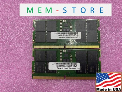 32GB 2x16GB DDR5-5200 SODIMM RAM Compatible w/ MSI Vector GP77 13V, GP78 HX 13V