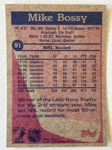 1984-85 Topps Hockey Card Pick From List !! - Picture 167 of 305